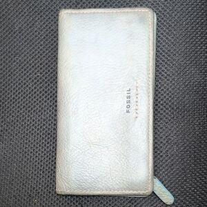 Fossil Sky Blue Leather Wallet
